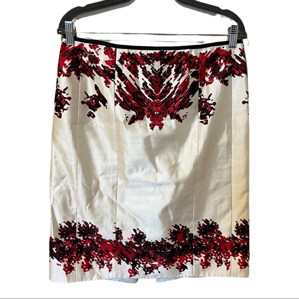 Etcetera Abstract Silk Pencil Skirt (10)